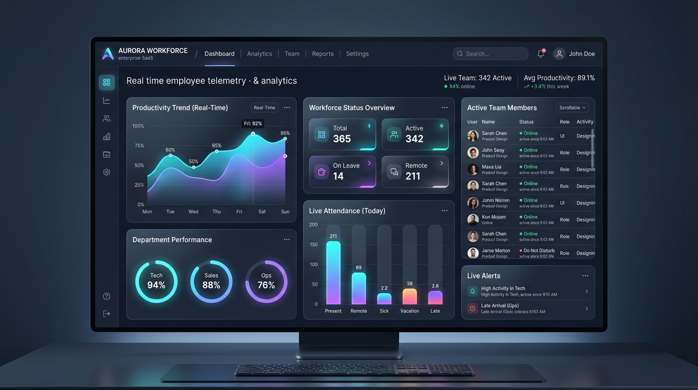 Manriq Workforce Operations Telemetry Dashboard